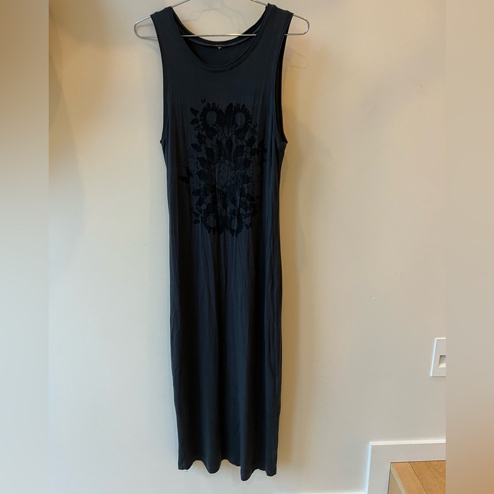 Free People Black Sleeveless Maxi Dress